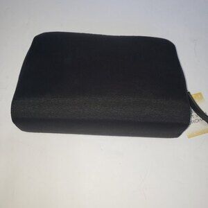 Cosmetic bag 9" x 6" black Zippered Unbranded